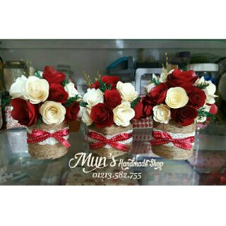Chậu hoa hồng giấy - Handmade Roses 🌹🌹
