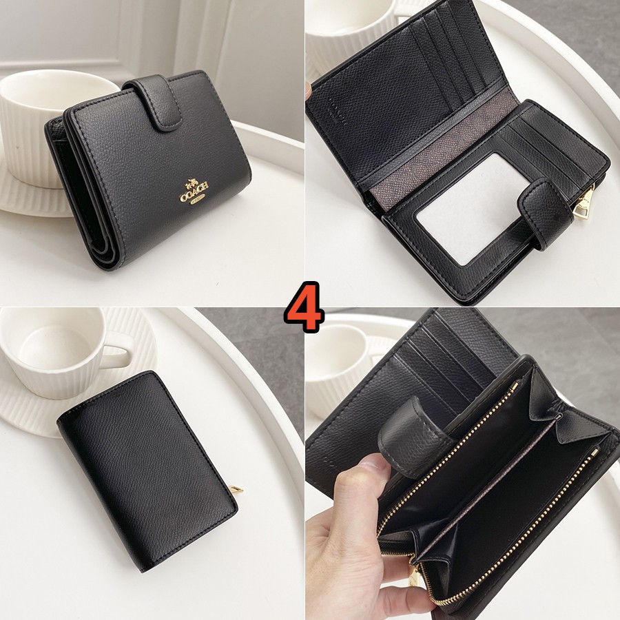 Ví nữ COACH F53562 Ví trung bình Ví tiền xu Ví da Ví đựng thẻ