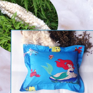 Gối Lá Đinh Lăng Kết Hợp Bông Gòn Tự Nhiên Cho Bé
