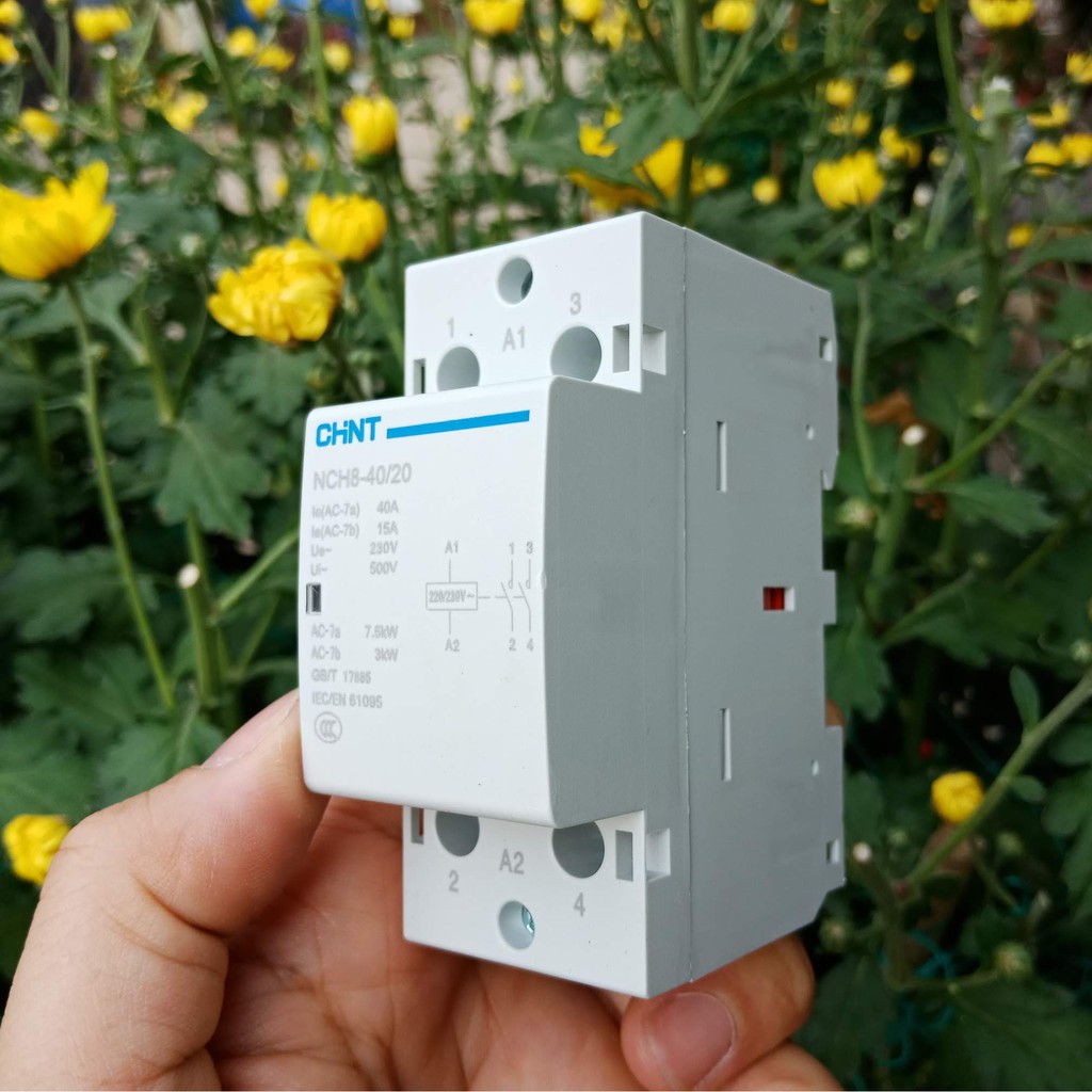 Khởi động từ CHINT  1 pha 220VAC 40A - tiếp điểm đồng