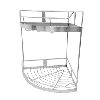 Kệ inox 304 không rỉ góc hai tầng