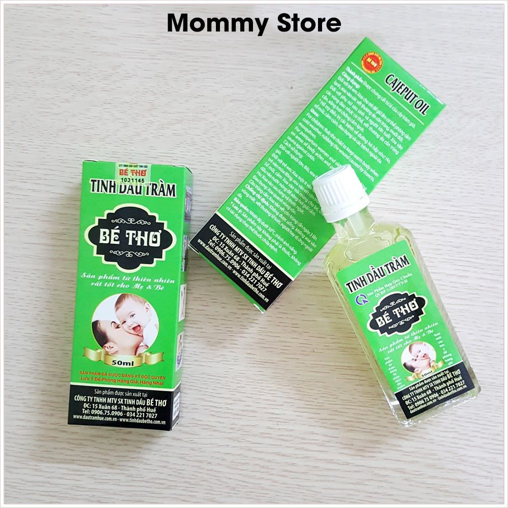 Tinh dầu tràm gió Bé Thơ giúp tránh gió, chống cảm lạnh cho bé 50ml