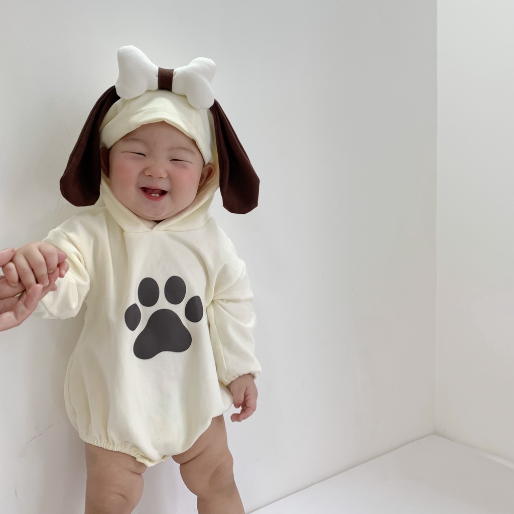 Áo Liền Quần Kiểu Dáng Xinh Xắn Dành Cho Bé Trai Gái 0-24 Tháng Tuổi