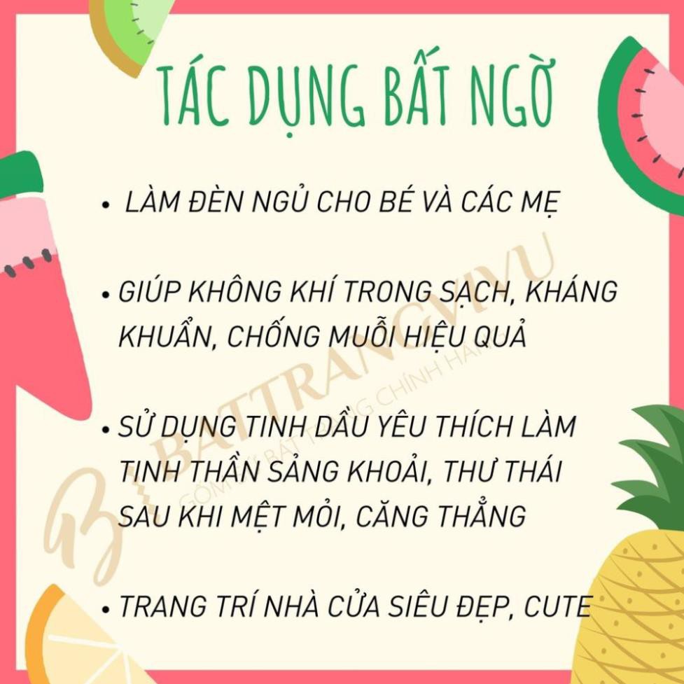 Giá Xưởng Đèn Xông tinh dầu size trung TẶNG Tinh dầu 3 tháng + 2 bóng đèn thay - chính hãng Bát Tràng