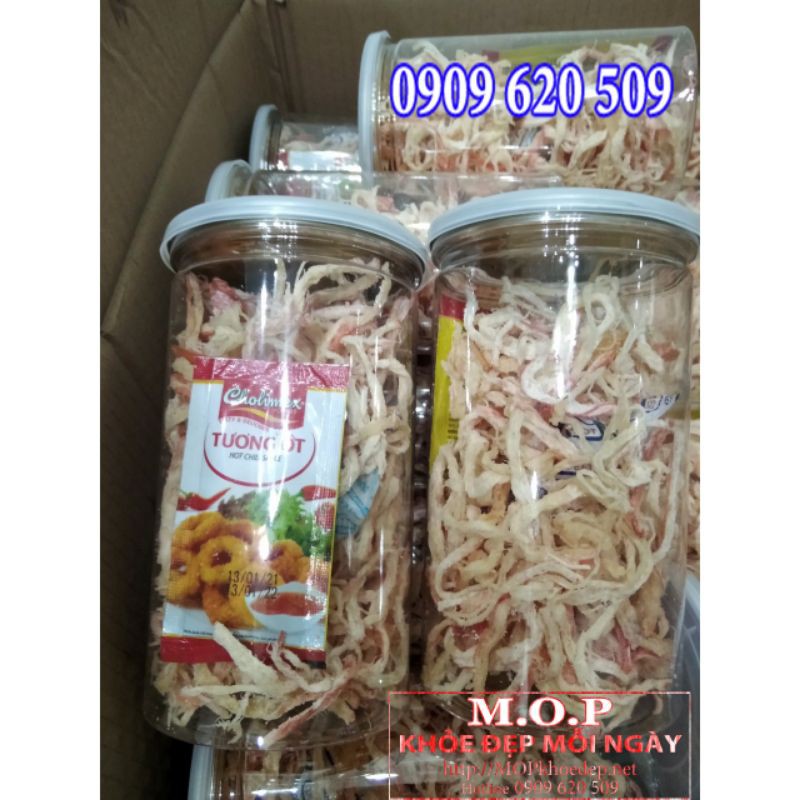 (HÀNG MỚI) HỦ 200gram KHÔ MỰC XÉ SỢI HẤP NƯỚC DỪA