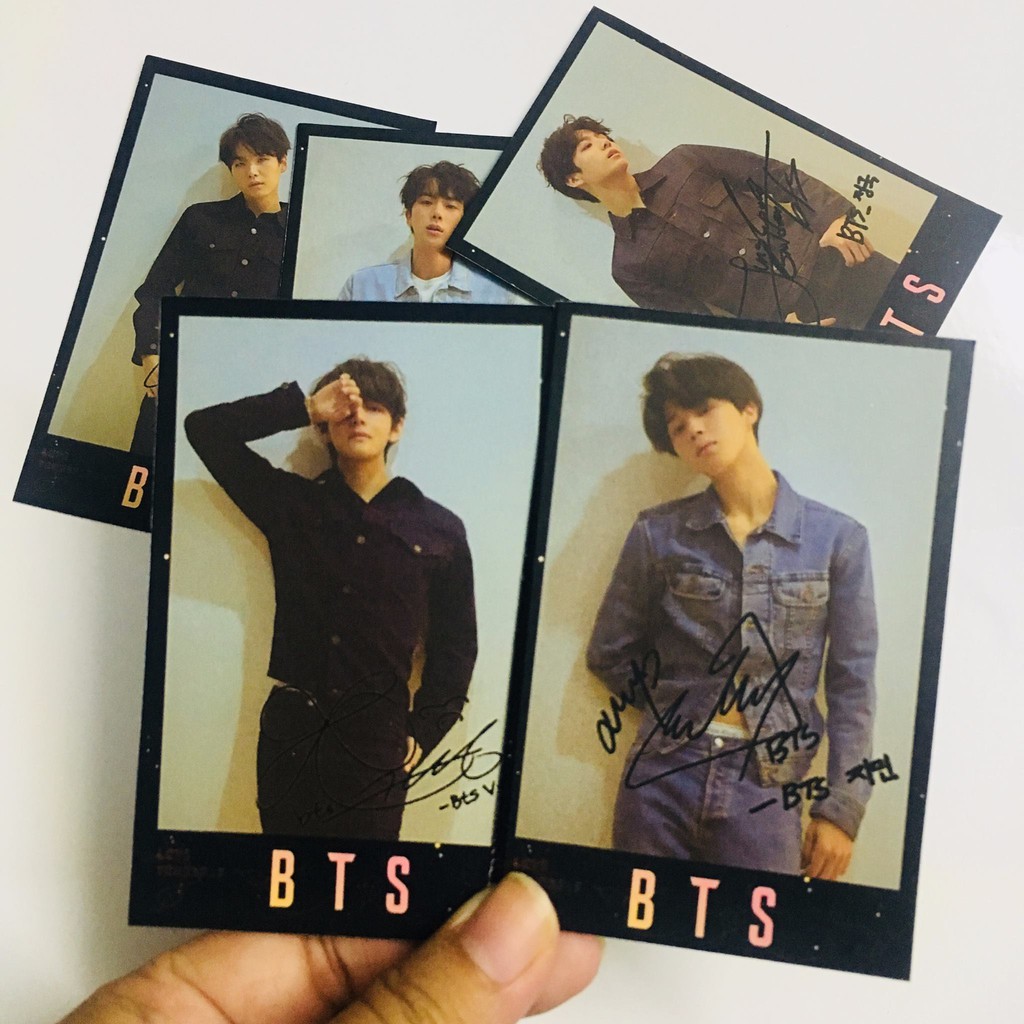 Combo 4 set 28 thẻ card BTS LY TEAR Y.O.U.R+ kẹp gỗ