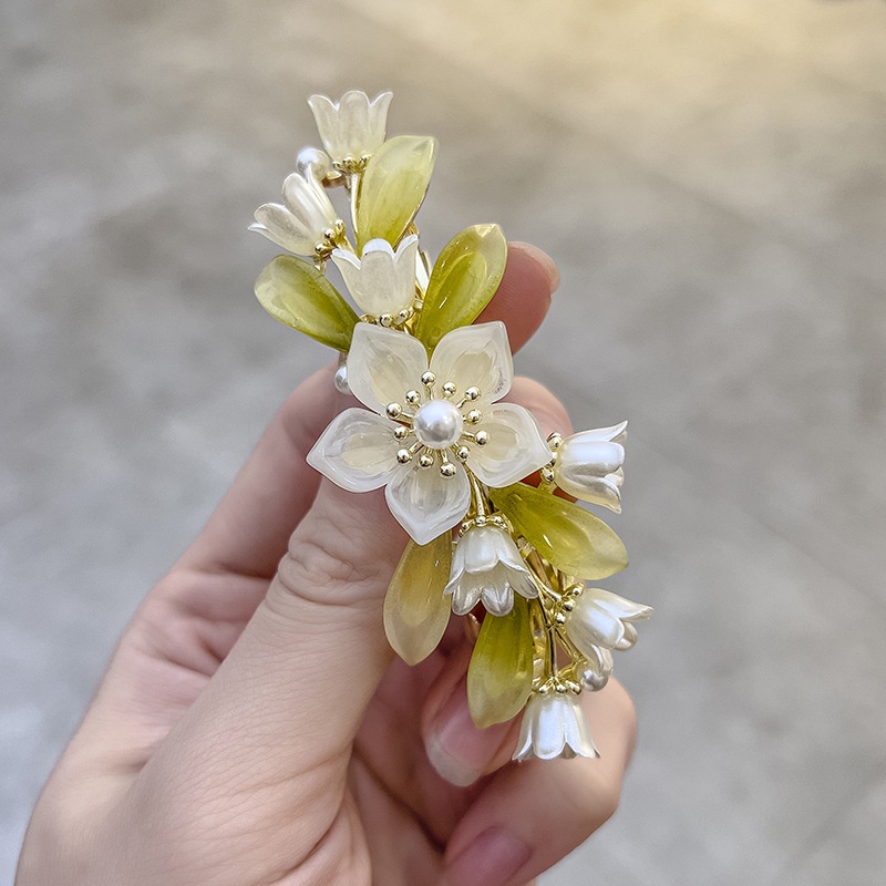 Kẹp Tóc Hoa Lily Thời Trang Sang Trọng