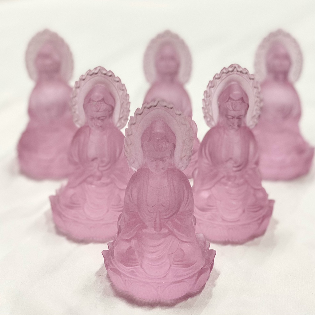 Quan Âm Lưu Ly Cao Cấp , Quan Âm Lưu Ly 2 Mặt - Cao 10cm