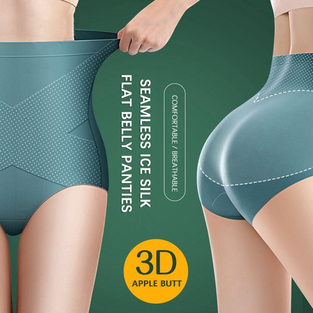 Quần Lót Cotton Lụa Lạnh Plus Size Định Hình Cơ Thể Cho Nữ