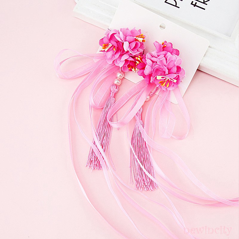 Kẹp tóc tua rua phong cách Trung Hoa dễ thương cho bé gái