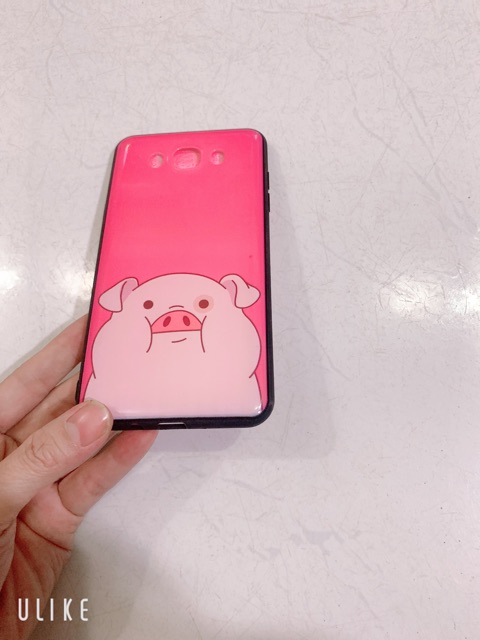 Ốp lưng sam sung J7 2016, J710 Heo hồng