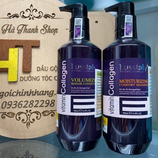 Cặp gội xả lusstaly vitamin E 500ml 800ml