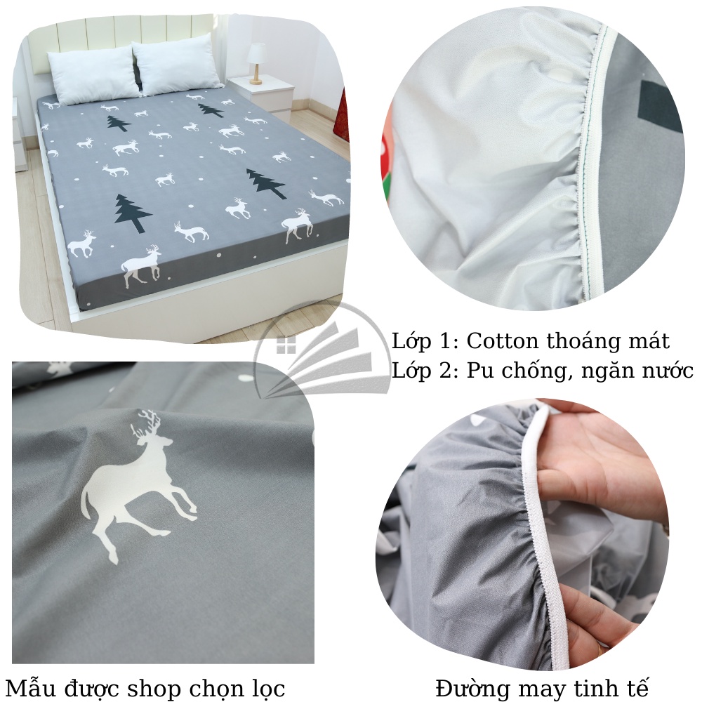 Ga Chống Thấm Cotton m2/m6/m8/2m2 Siêu chống thấm, Ngăn nước, bảo vệ đệm thoáng khí - Zingzingmart