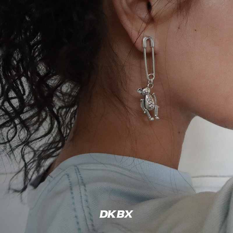 Bông tai dài hình gấu đáng yêu