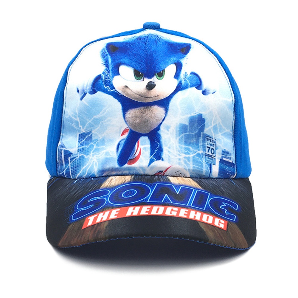 Mũ Lưỡi Trai Họa Tiết Hoạt Hình Sonic Cho Bé