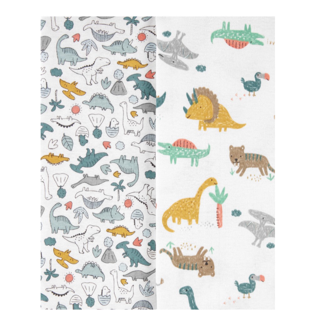 Bodysuit Carter's Dinosaur Nhập Mỹ Cho Bé Trai Set 5 Bộ