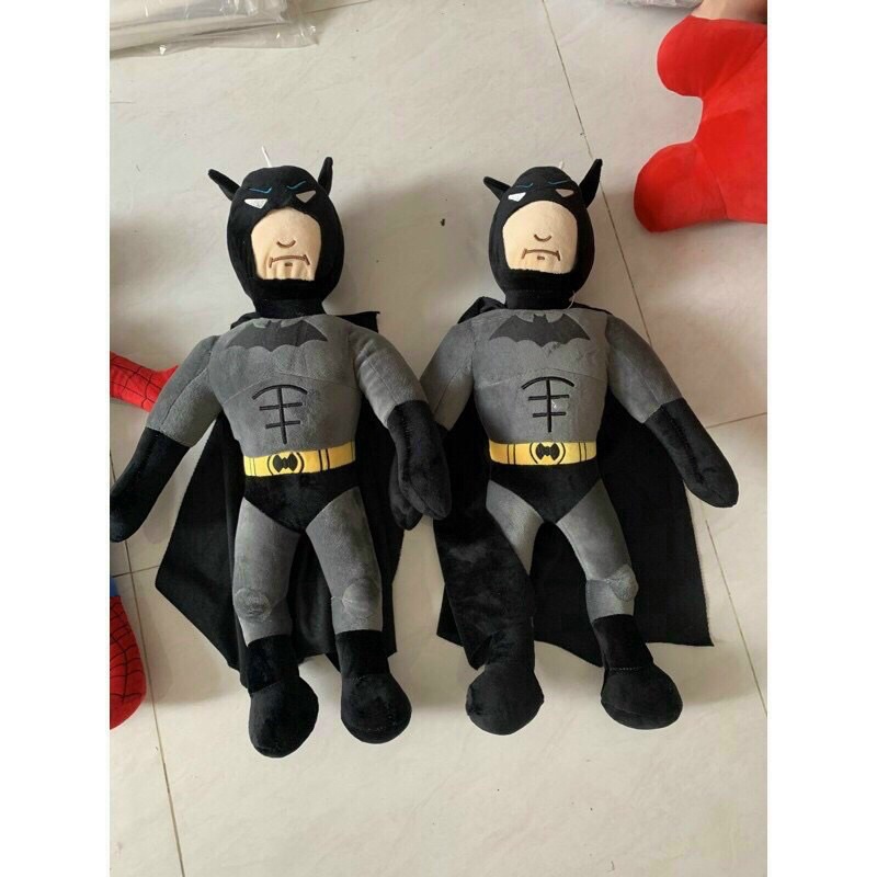 (Kèm Quà) 65cm Thú Bông BATMAN,NGƯỜI NHỆN,ĐỘI TRƯỞNG MỸ Cao Cấp - Lông Nhung Mềm Mịn