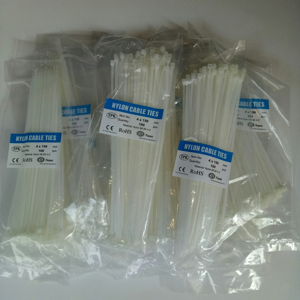 Dây Rút Nhựa Màu Trắng