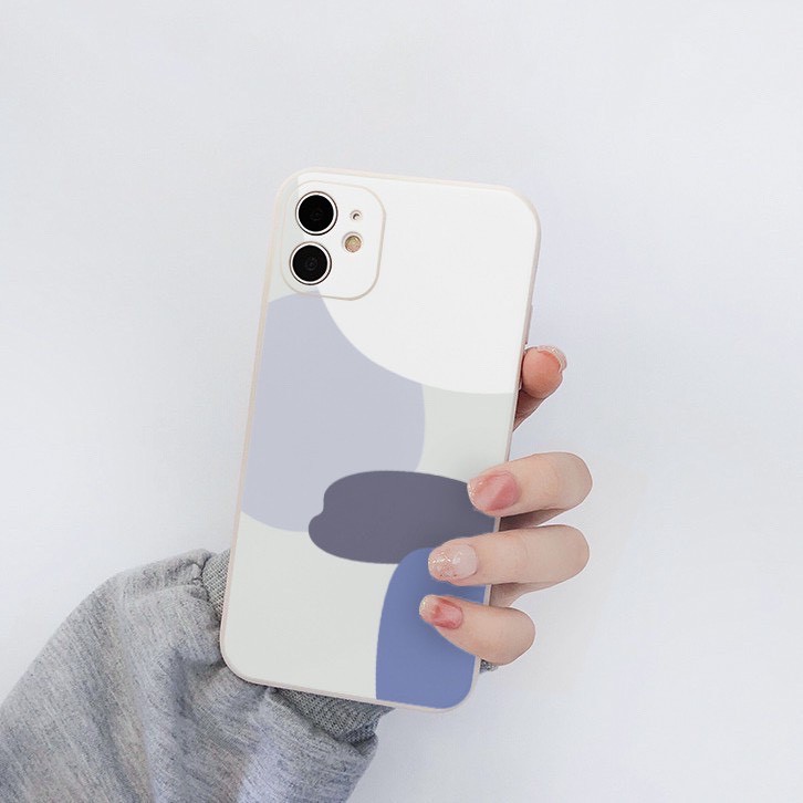 Ốp Lưng Iphone Hình Khối Viền Vuông TPU 7plus/8/8plus/x/xs/11/11pro/11promax/12/12pro/12promax/plus/promax