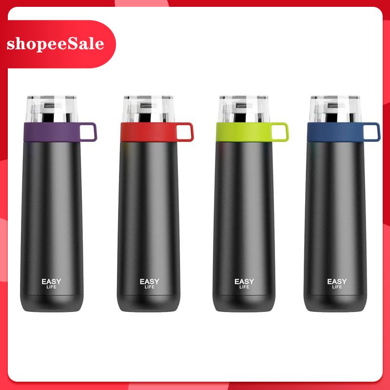 Bình giữ nhiệt Easy life Thermos dạng phích có nắp cốc tiện lợi dung tích 500ml bình inox 304 giữ nh
