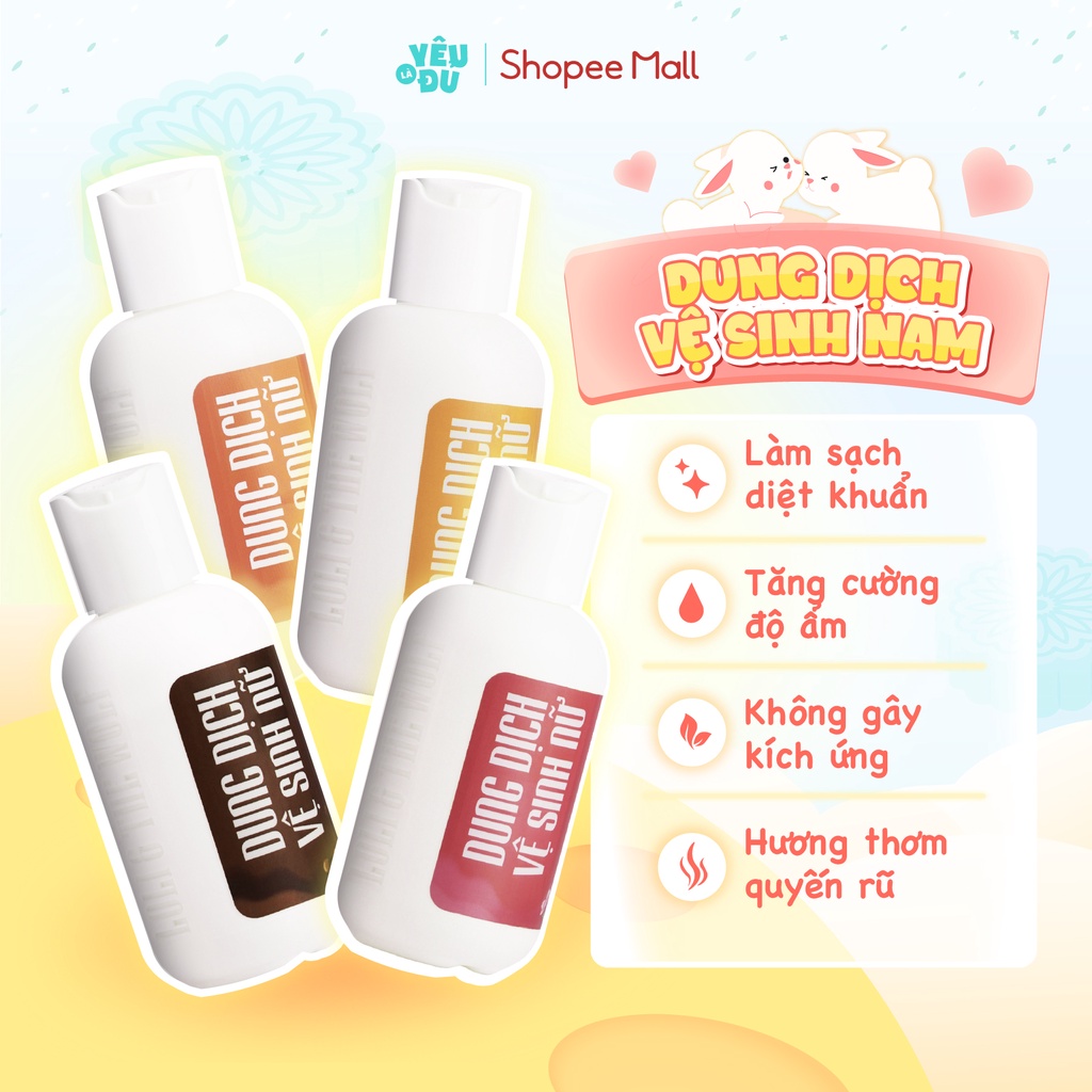 Dung dịch vệ sinh phụ nữ Loli The Wolf hương thơm tự nhiên chai diện mạo mới 100ml