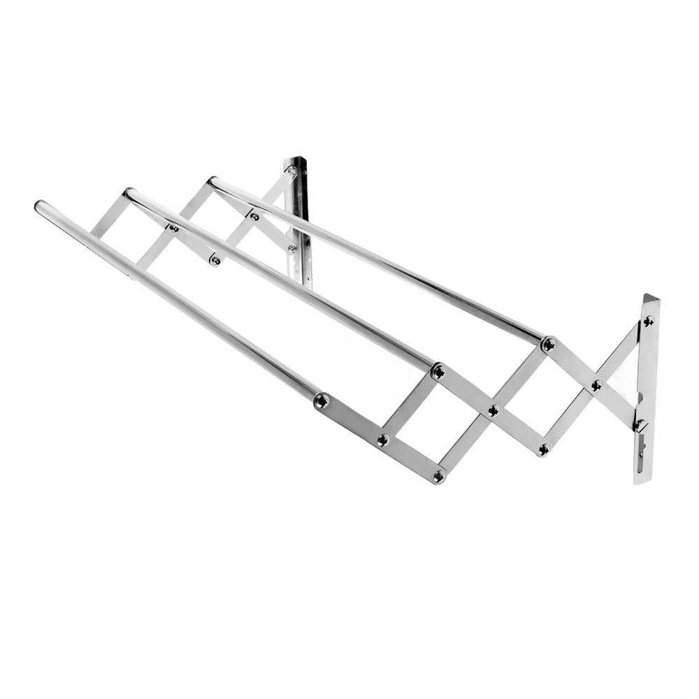 HomeBase PLIM Thanh treo khăn treo tường ngoài trời ban công bằng thép không gỉ có thể gấp Thái Lan W80xD42xH23 Cm