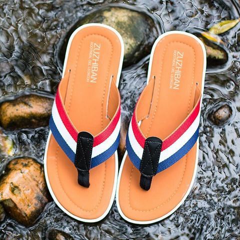 high qualityĐôi dép hè Người đàn ông Flip Flop sandal nhân cách bên ngoài mặc giống như trẻ con đôi giày bình thường.