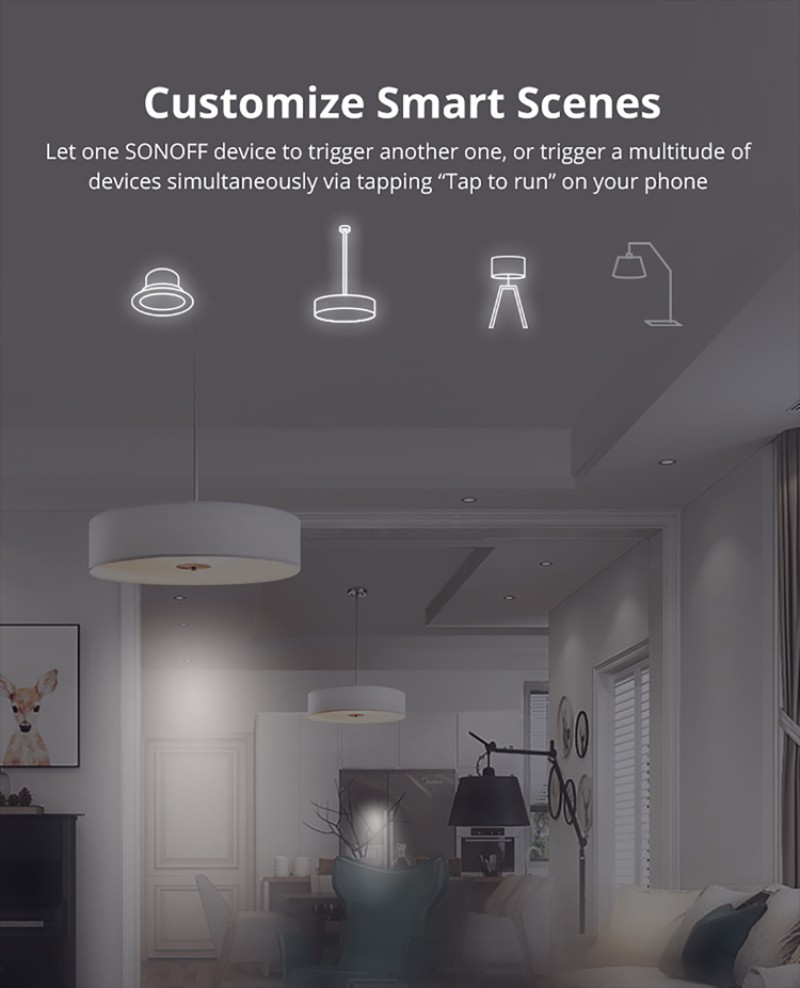 Công Tắc Điều Khiển Đèn Mini Sonoff Minir2 Công tắc WiFi Sonoff Mini DIY siêu nhỏ gắn ổ điện âm tường điều khiển đảo chiều đèn cầu thang hỗ trợ Alexa, Google Home BEST