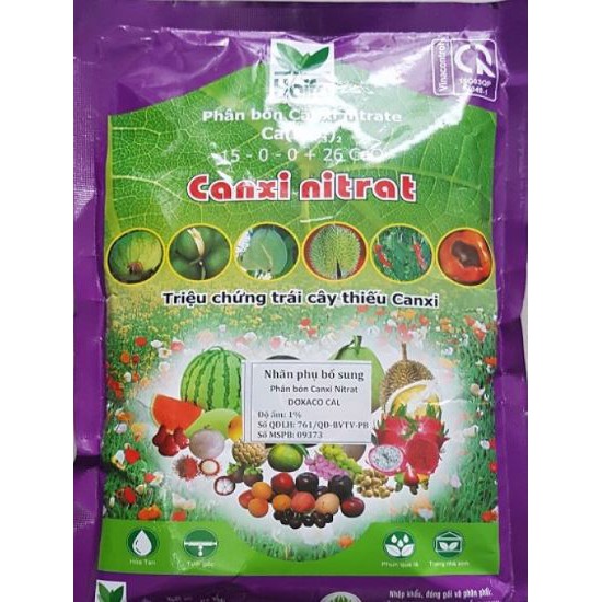 Phân bón CANXI NITRAT 15-0-0+26 gói 1kg bổ sung Can xi cây trồng
