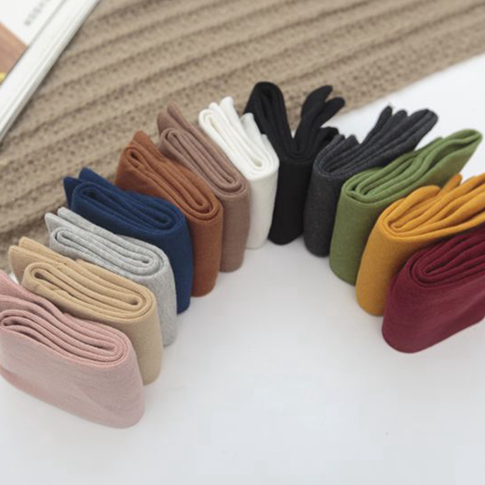Vớ cotton cổ cao thời trang xinh xắn cho nữ