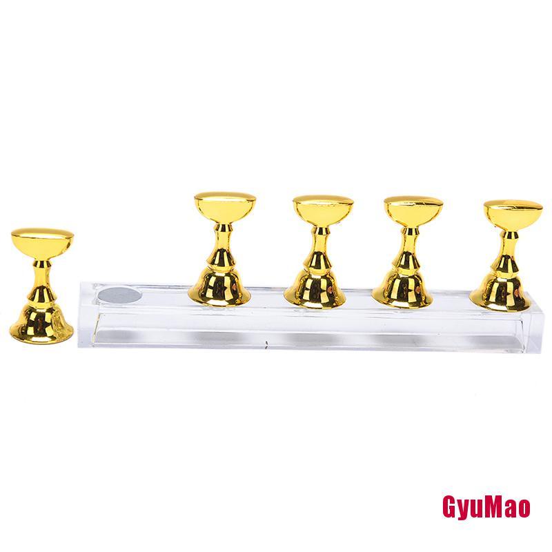 1 Bộ Giá Đỡ Trưng Bày Móng Tay Giả Bằng Acrylic Trong Suốt