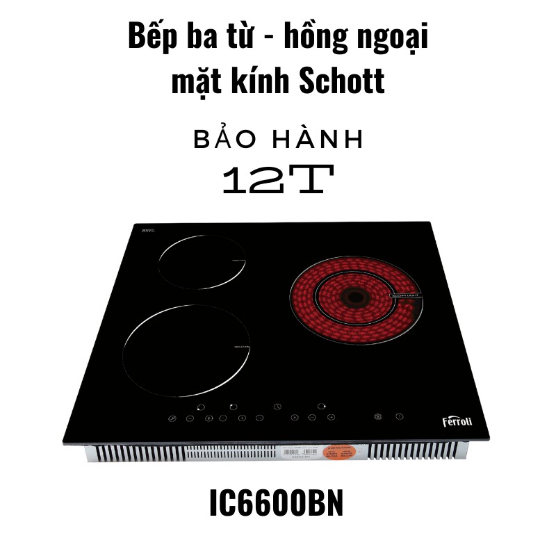 (Chính hãng) Bếp từ âm giá tốt Ferroli công nghệ inverter tiết kiệm điện năng hàng chính hãng bảo hành 12 tháng