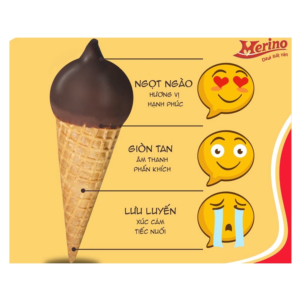 Kem ốc quế Merino Super Teen