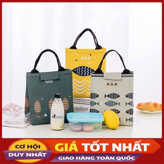 Túi Giữ Nhiệt Đựng Hộp Cơm Cao Cấp Hình Con Cá Tiện Dụng