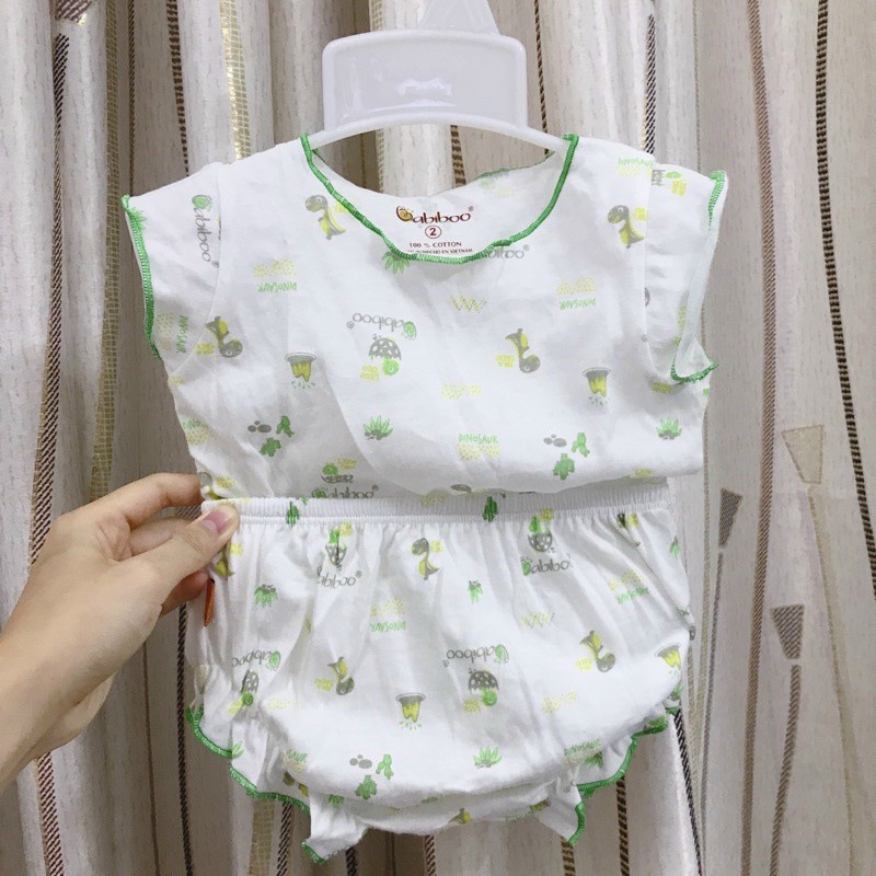Bộ quần áo sơ sinh Babiboo dễ thương cho bé gái