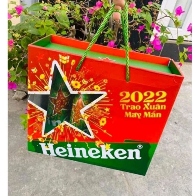Bộ quà tặng Tết chai bia Heineken nhôm 330ml