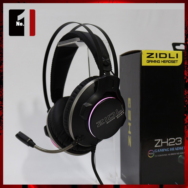 Tai Nghe Headphone Gaming Chụp Tai Có Mic ZIDLI ZH23 Led Rgb Tai Nghe Chơi Game Máy Tính Laptop Có Dây
