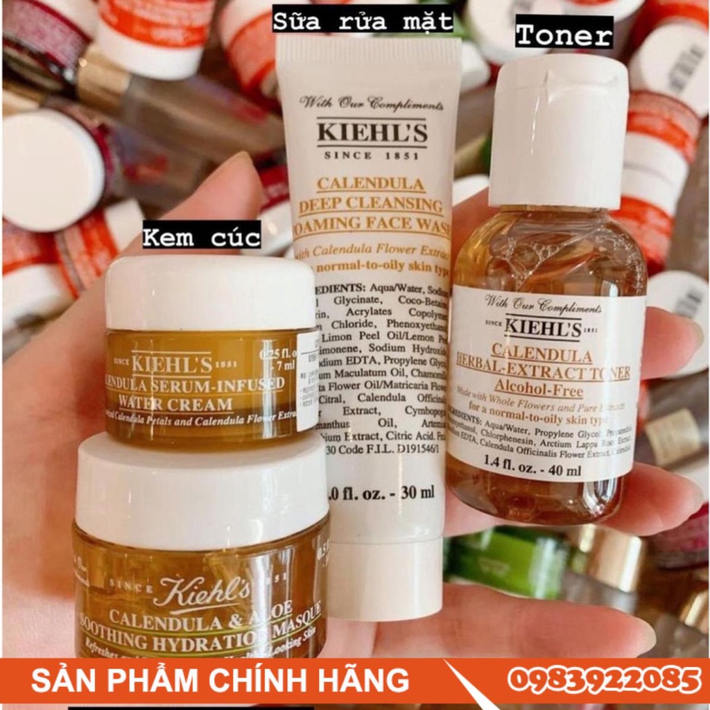 Dưỡng da hoa cúc minisize Kiehls Calendula Petal-Infused Calming Mask