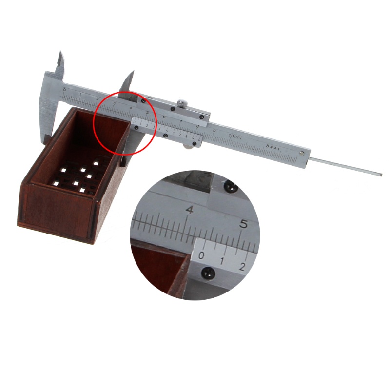 Thước Cặp Cơ Khí Mini 0-100mm Bằng Thép Không Gỉ Tiện Dụng