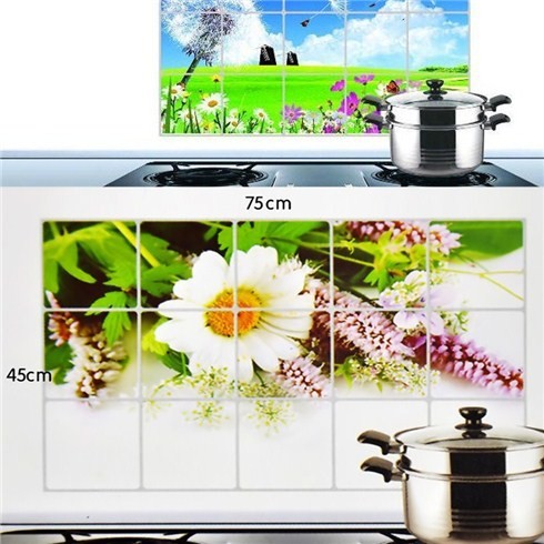 Giấy dán bếp chịu nhiệt chống thấm hiệu quả