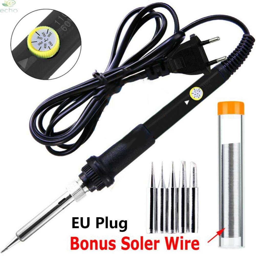 Electric Soldering Iron 60W Adjustable Professional 200-450 ° C For electronics kits radios Soldering Iron Tip