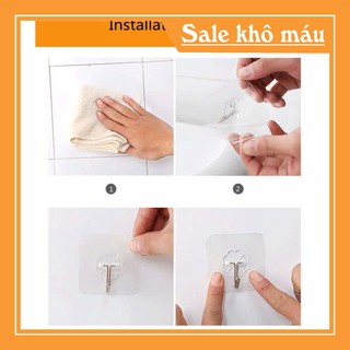 Móc dán tường trong suốt [Thánh Chịu Lực]