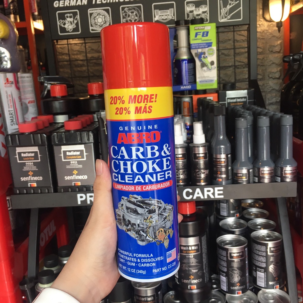 Chai Xịt Vệ Sinh Bình Xăng Con , Bướm Ga , Chế Hòa Khí Abro Carb & Cleaner 340g USA