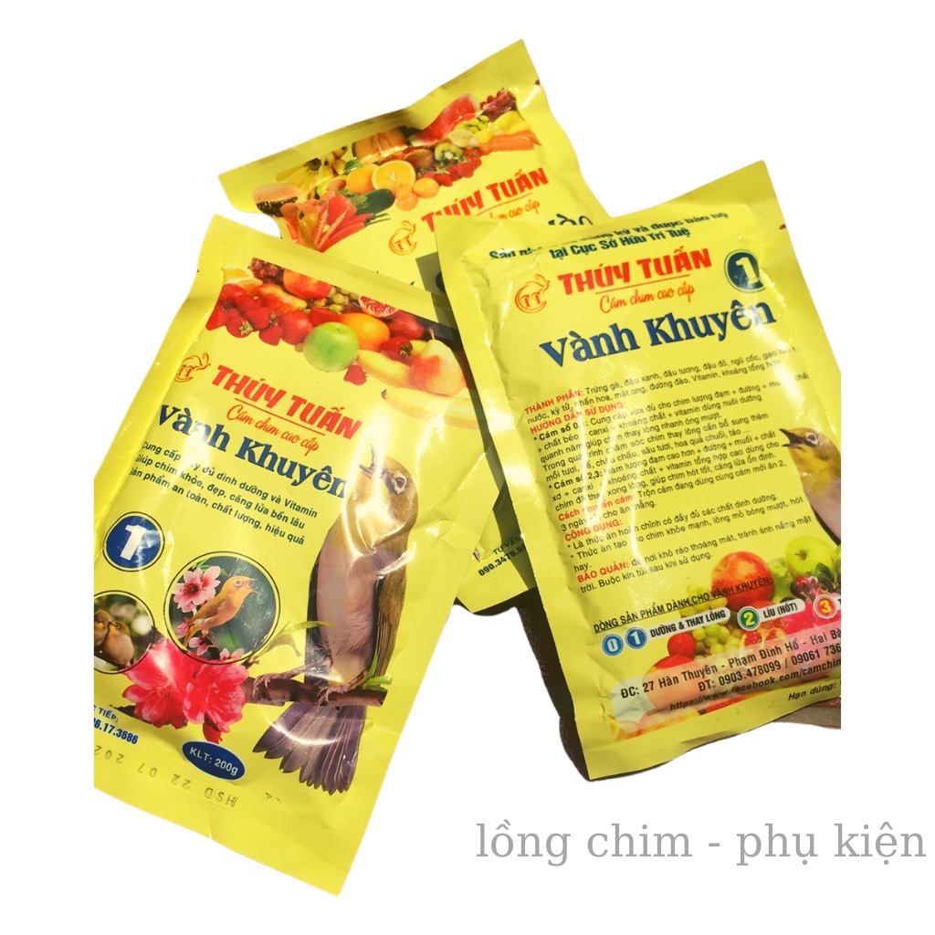 Cám chim khuyên Thúy Tuấn số 1 cao cấp 200gram - Cám chim Khuyên cao cấp số 1 giá rẻ chất lượng