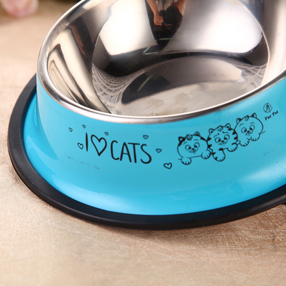Tô ăn bằng thép không gỉ chống trượt tiện dụng cho thú cưng