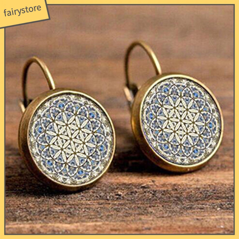 Khuyên Tai Kim Loại Đính Đá Phong Cách Bô-Hem Cho Nữ