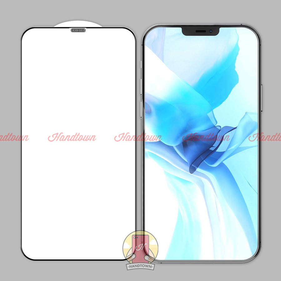 Kính Cường Lực Full Màn Ngăn Bụi Loa Apple iPhone 12 6.1 12 Pro 6.1 12 Mini 5.4 12 Pro Max 6.7 Inches