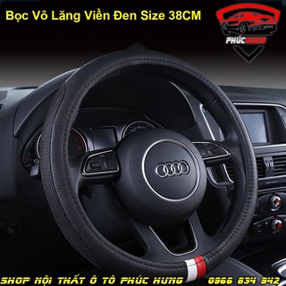 ⚡️Freeship 99k - Toàn quốc⚡️ Bọc Vô Lăng Da Cao Cấp Cho Ô Tô - Màu Đen Viền Đen