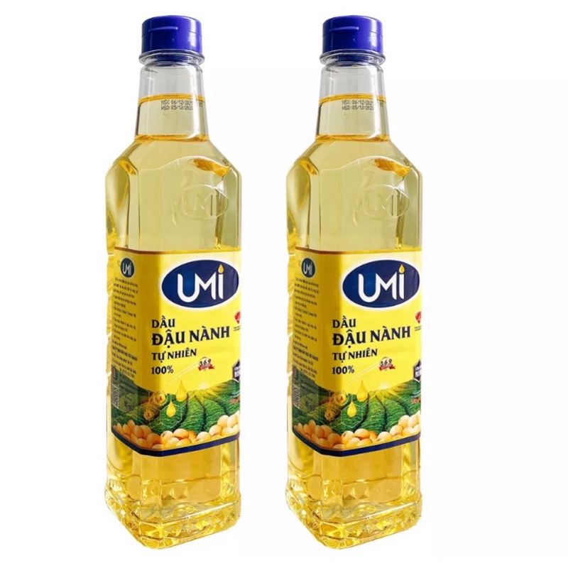 Combo 2 chai dầu ăn ĐẬU NÀNH Umi an toàn cho tim mạch