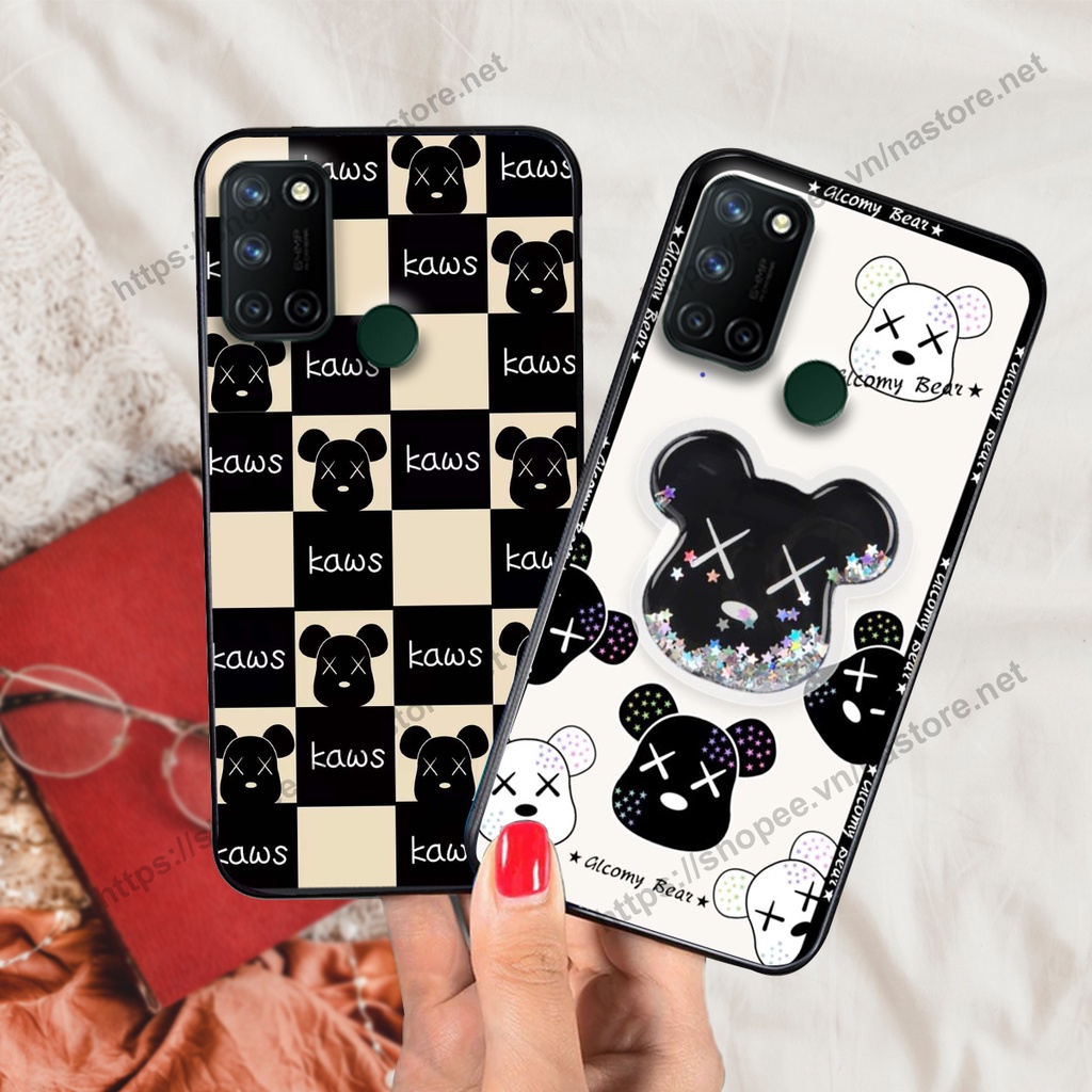 Ốp lưng Realme C12 / Realme C15 / Realme C17 / Realme 7I trái tim họa tiết caro, mikey họa tiết beabrick kaws cute